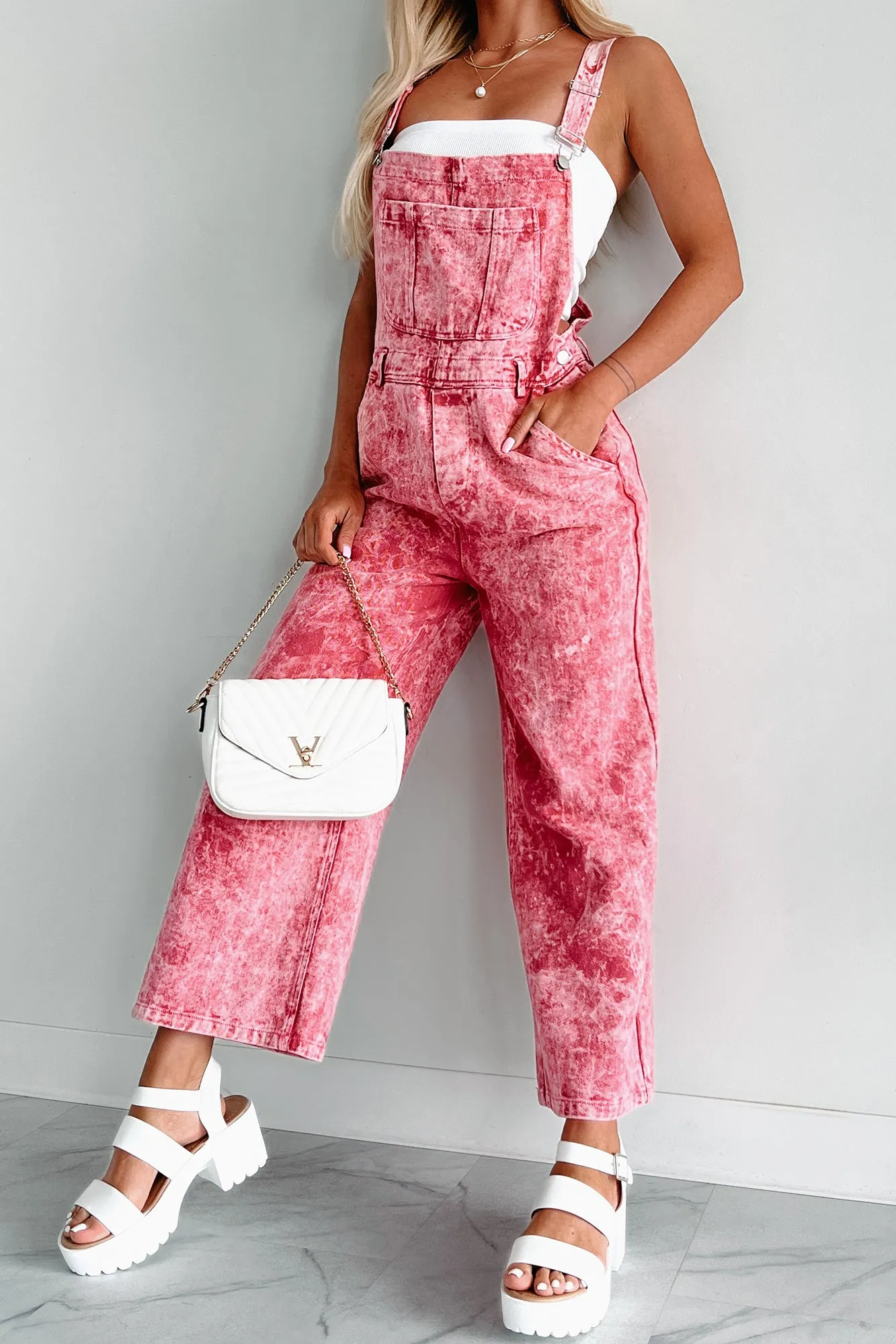 Always Problematic Mineral Wash Overalls (Vintage Ruby)