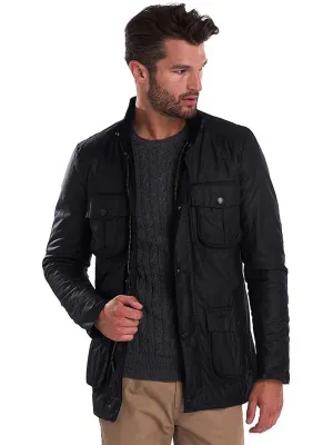 BARBOUR Corbridge Wax Jacket - Mens - Black