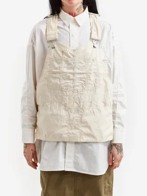 Beams Boy Typewriter Overall Vest - Ivory