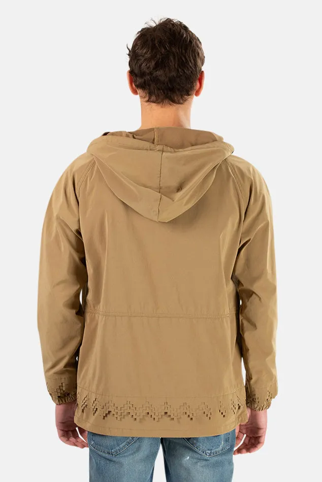 Beige Remi Relief Nylon Anorak Jacket