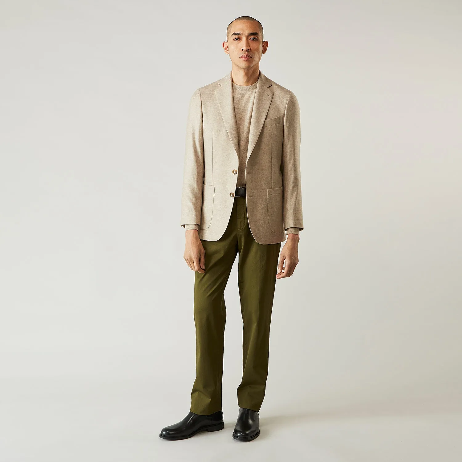 Beige Wool, Silk and Cashmere Bern Jacket