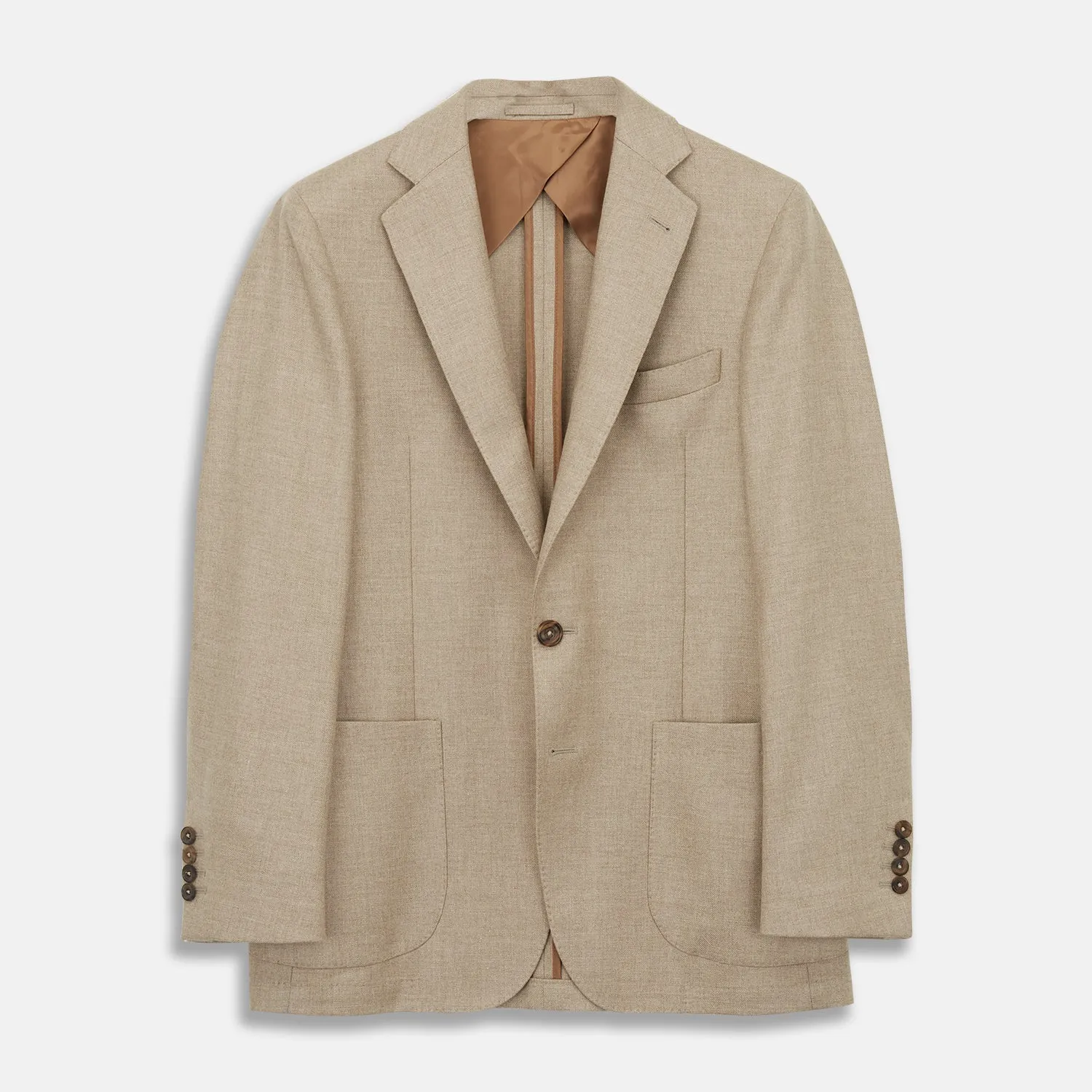 Beige Wool, Silk and Cashmere Bern Jacket