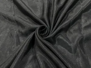 Black Plain Chinon Chiffon Fabric