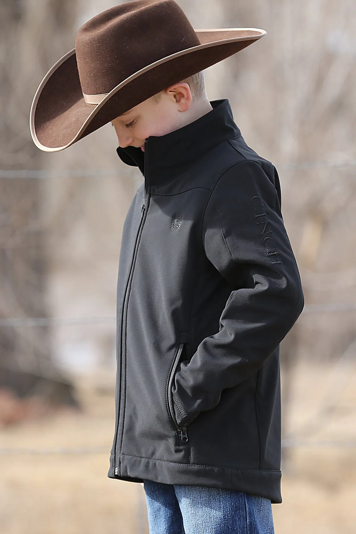 Boy's Cinch Black Bonded Jacket