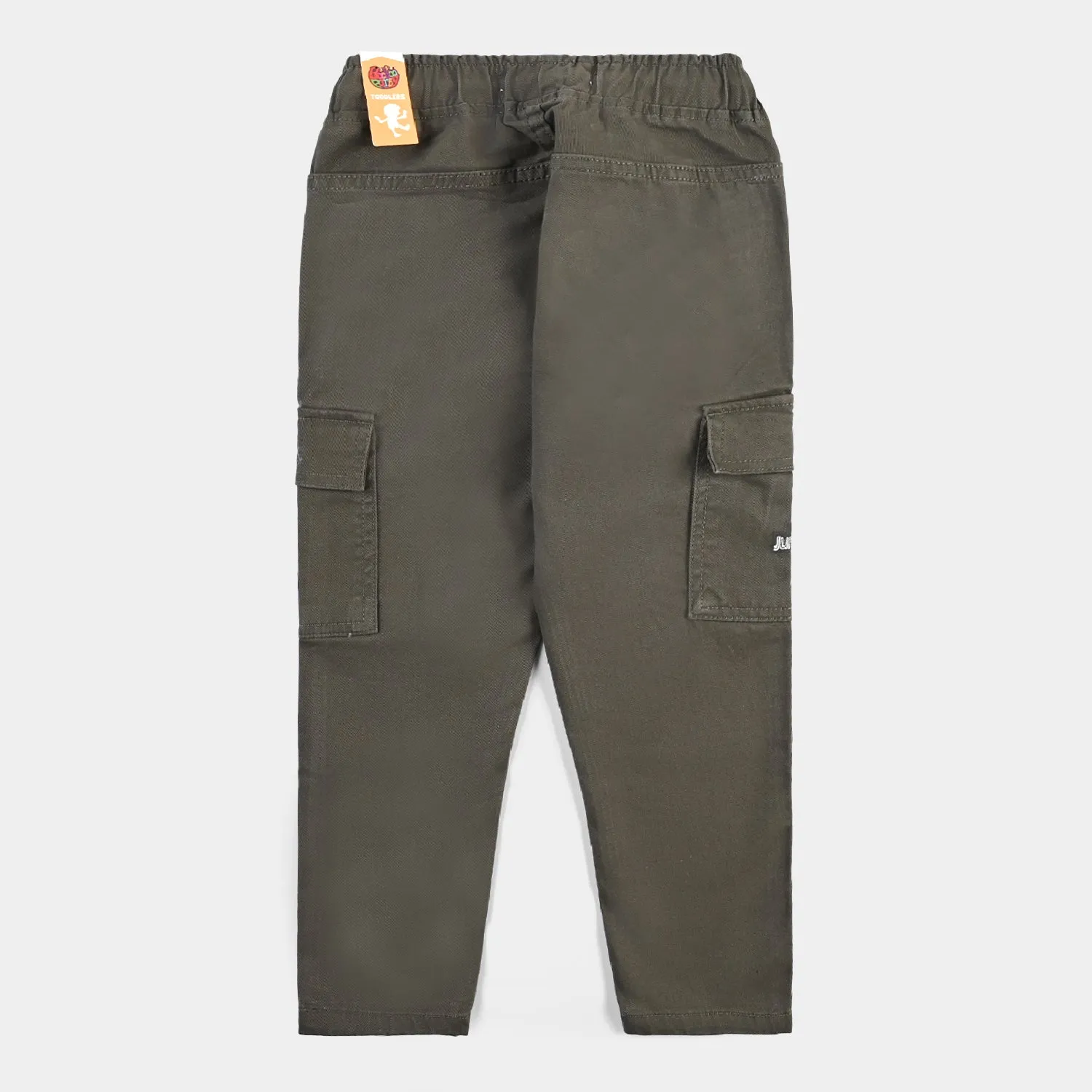 Boys Cotton Twill Pant-Olive Green