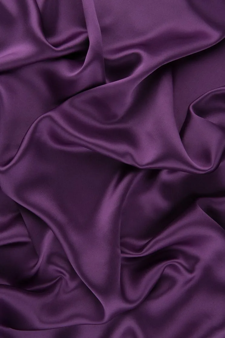 Bright Violet Stretch Charmeuse Fabric