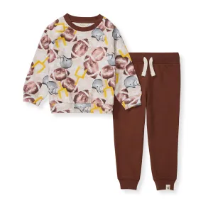 Burt's Bees Organic Baby Football Season Shirt and Pant Set