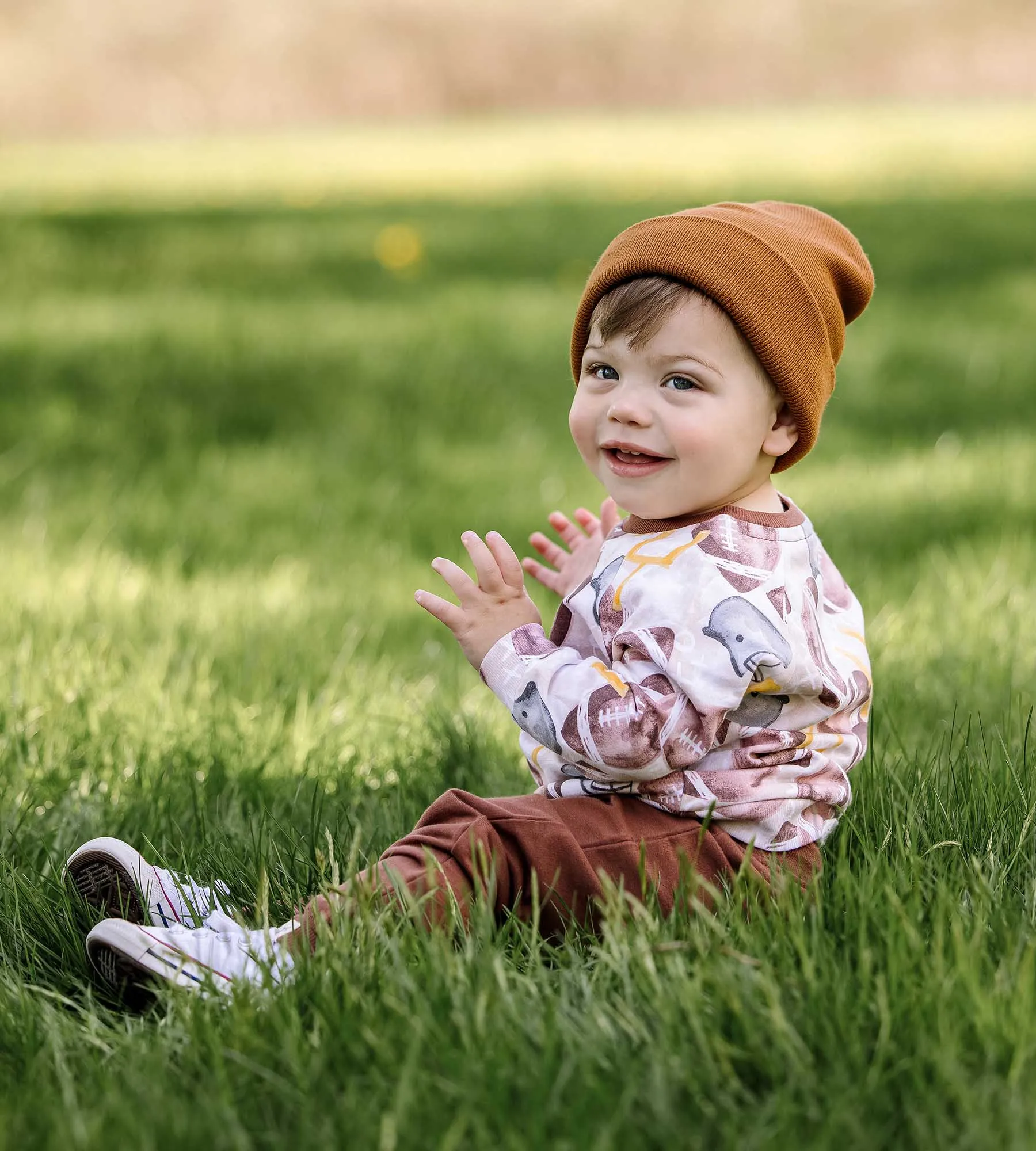 Burt's Bees Organic Baby Football Season Shirt and Pant Set