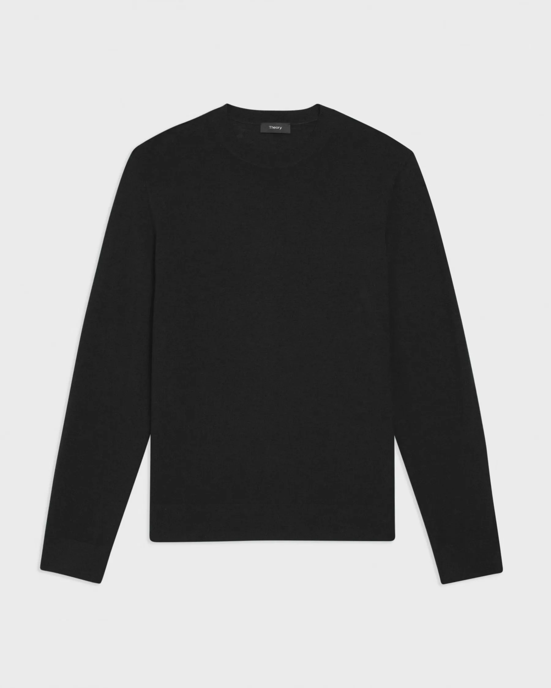 Crewneck Sweater in Regal Wool Black