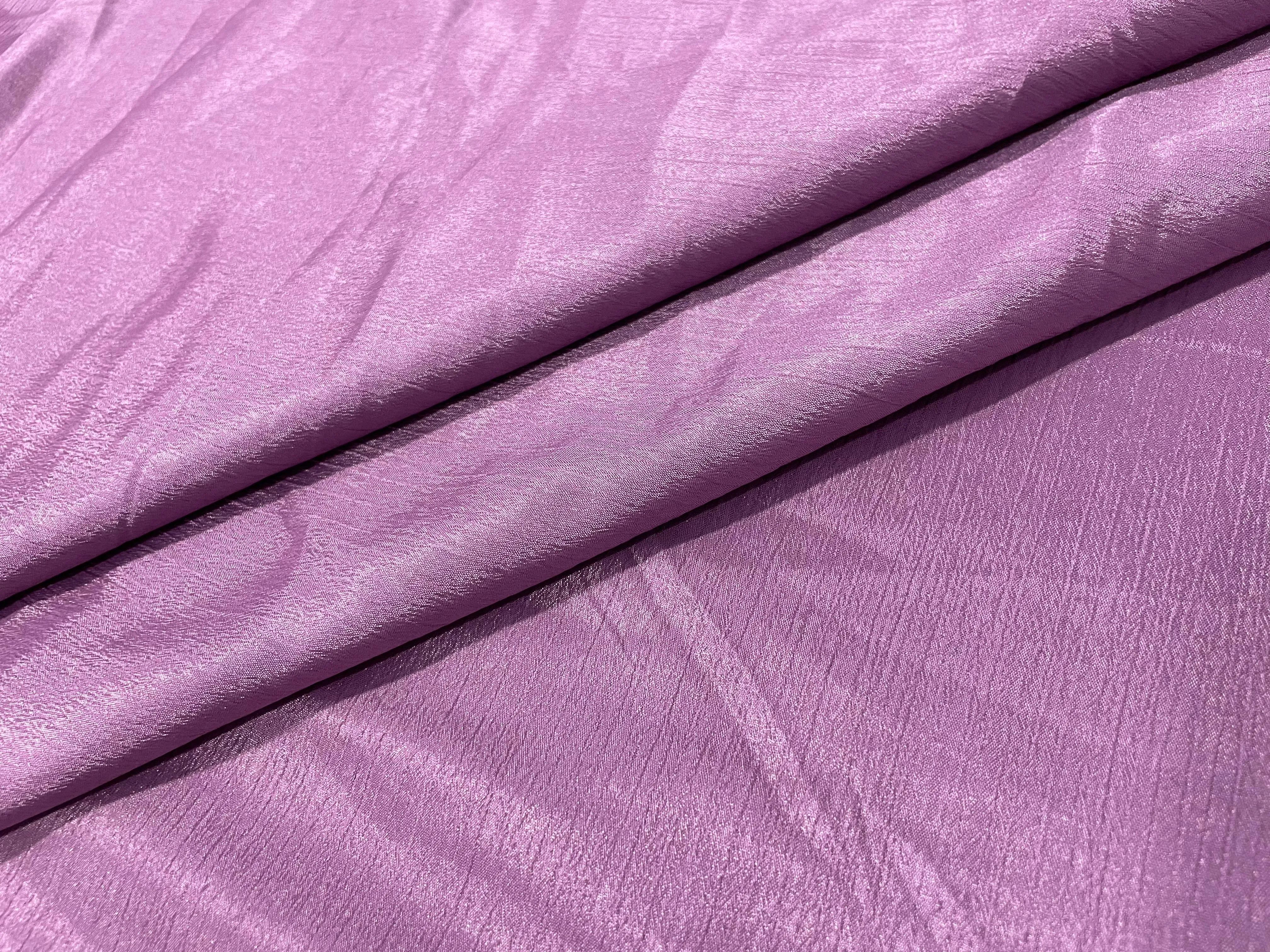 Dark Lilac Plain Chinon Chiffon Fabric