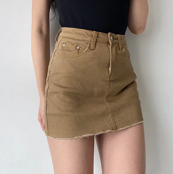 deanwangkt - Edgy Gal Denim Skirt