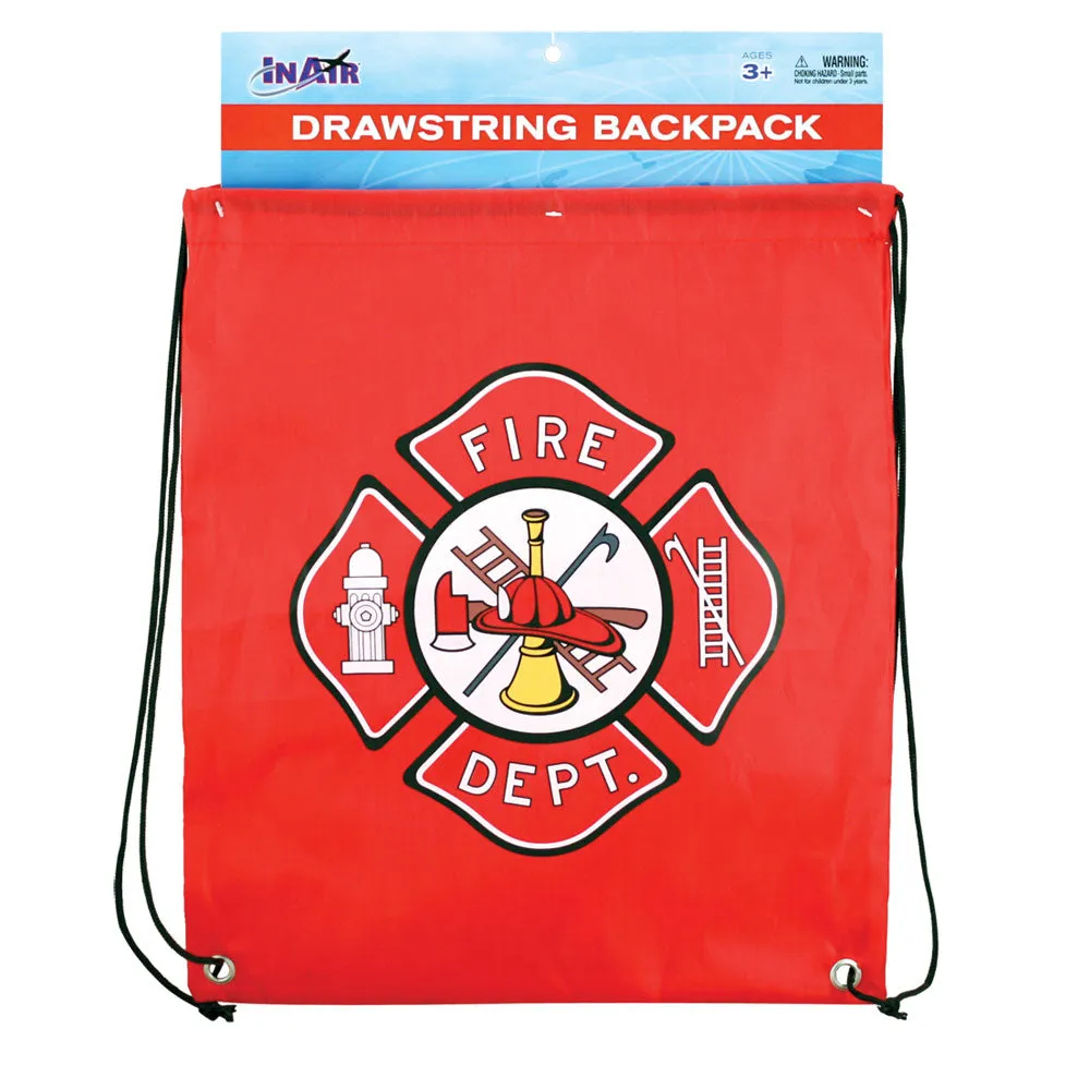 Fire Department Drawstring Backpack