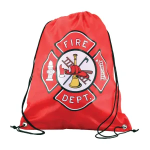 Fire Department Drawstring Backpack