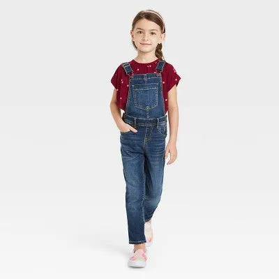 Girls' Denim Overalls - Cat & Jack