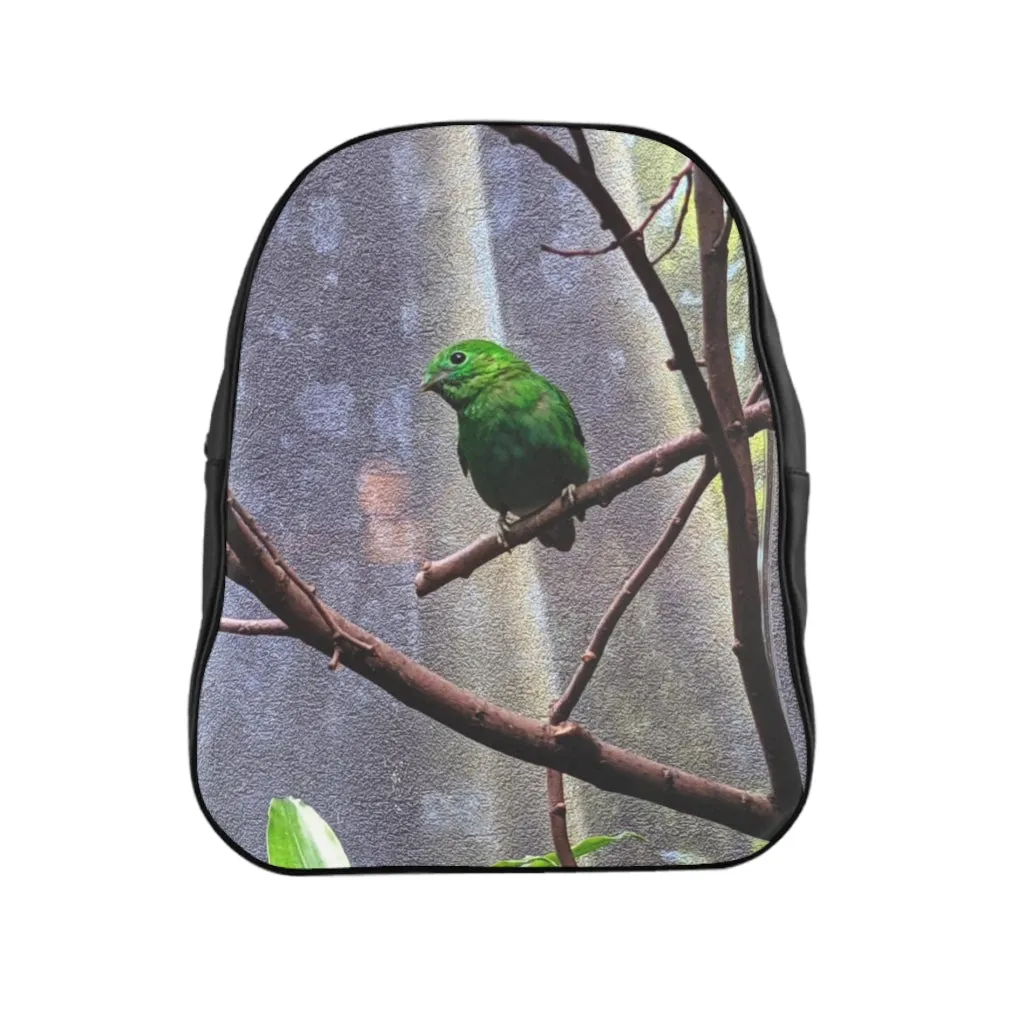 Green Bird School Backpack