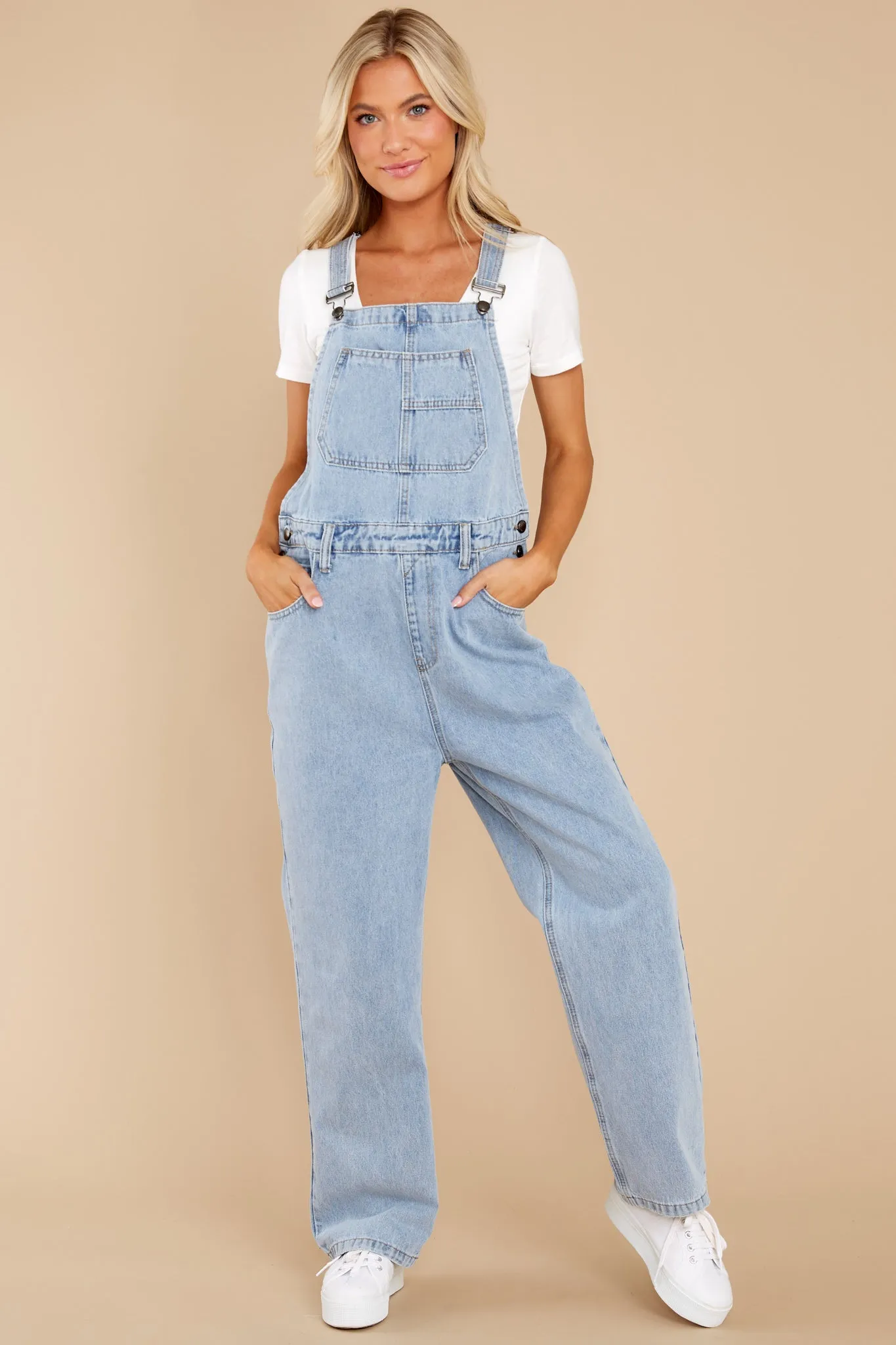 Incredible Aspirations Light Wash Denim Overalls