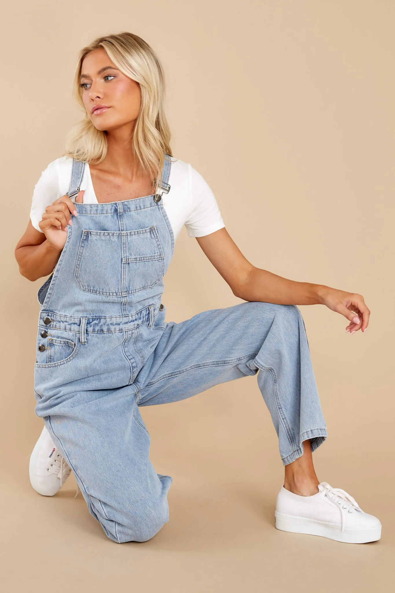 Incredible Aspirations Light Wash Denim Overalls