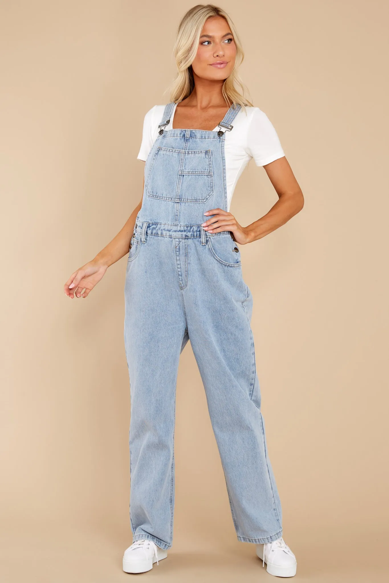 Incredible Aspirations Light Wash Denim Overalls