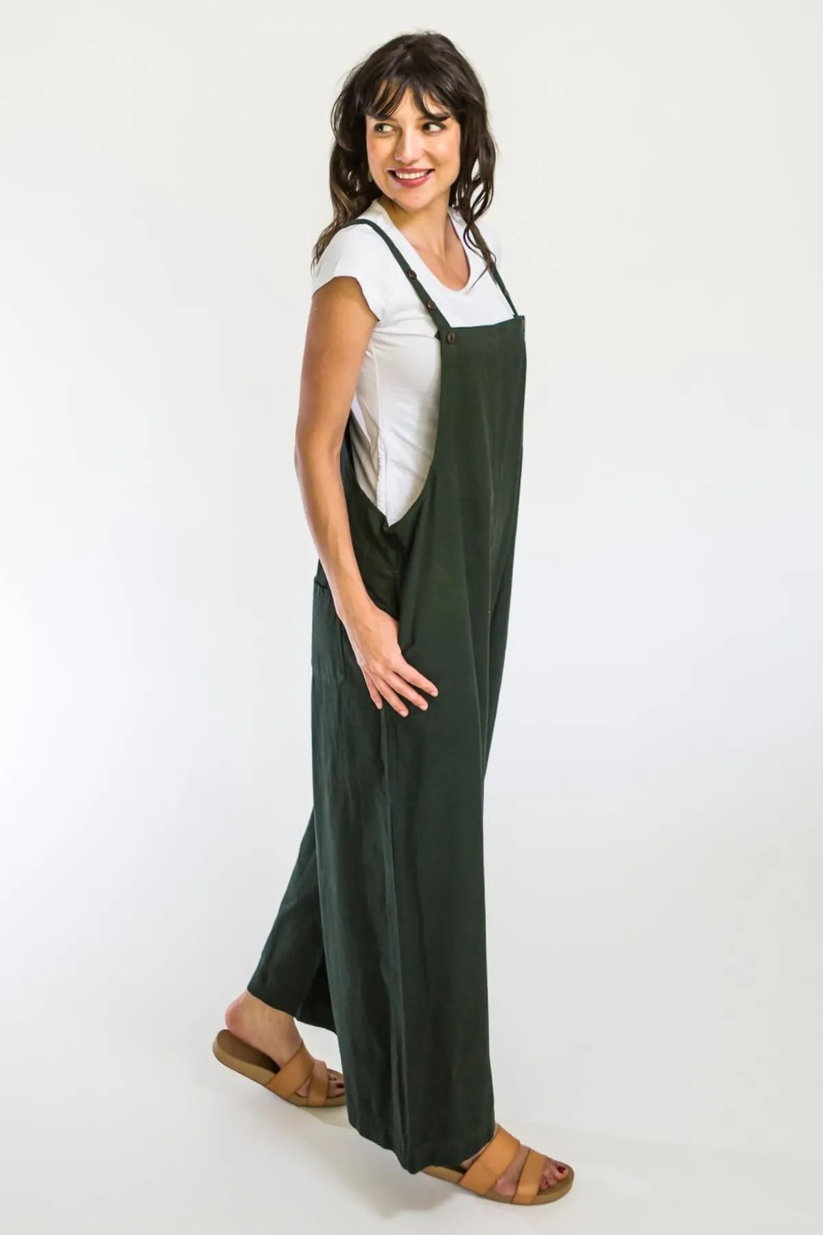 Juanita Overalls Long - Green