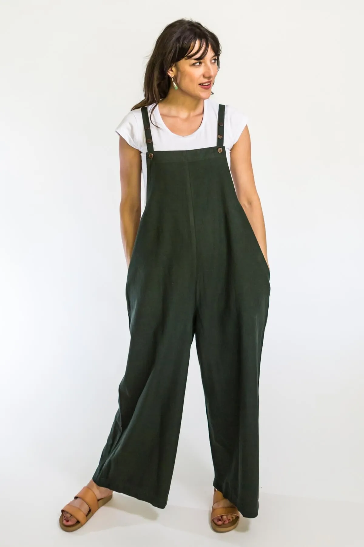 Juanita Overalls Long - Green