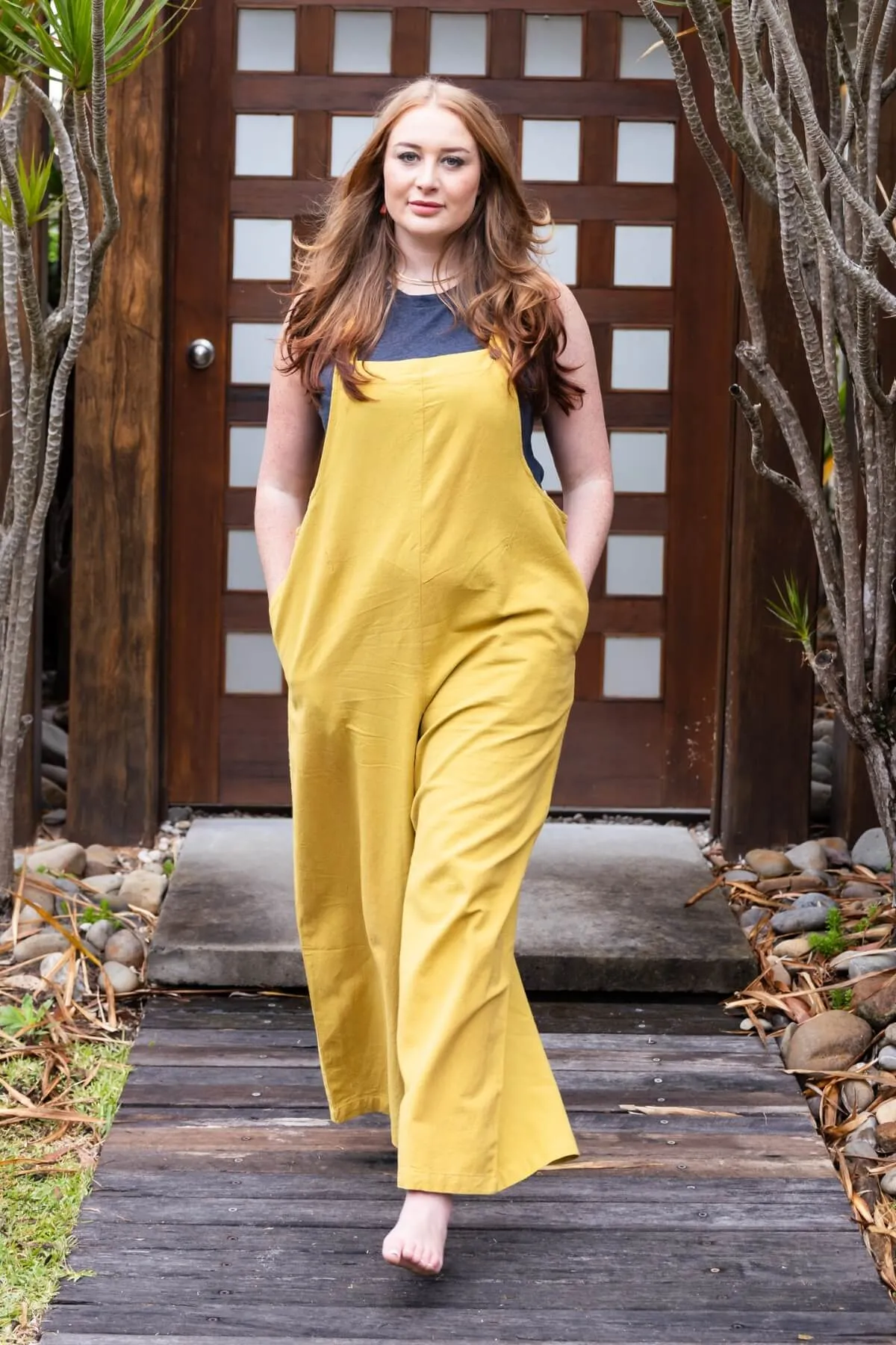 Juanita Overalls Long - Mustard