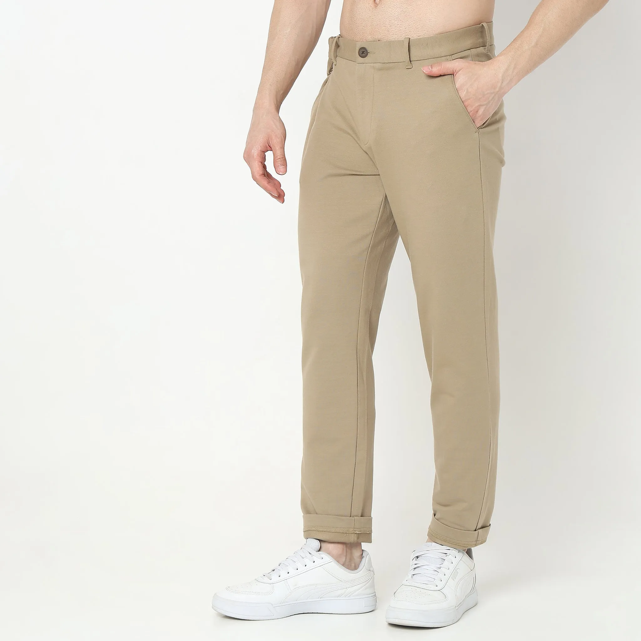 Knit Crop Chinos™  - Ulitimate Comfort - 4 Way Flexibility by E-Fast® Stretch