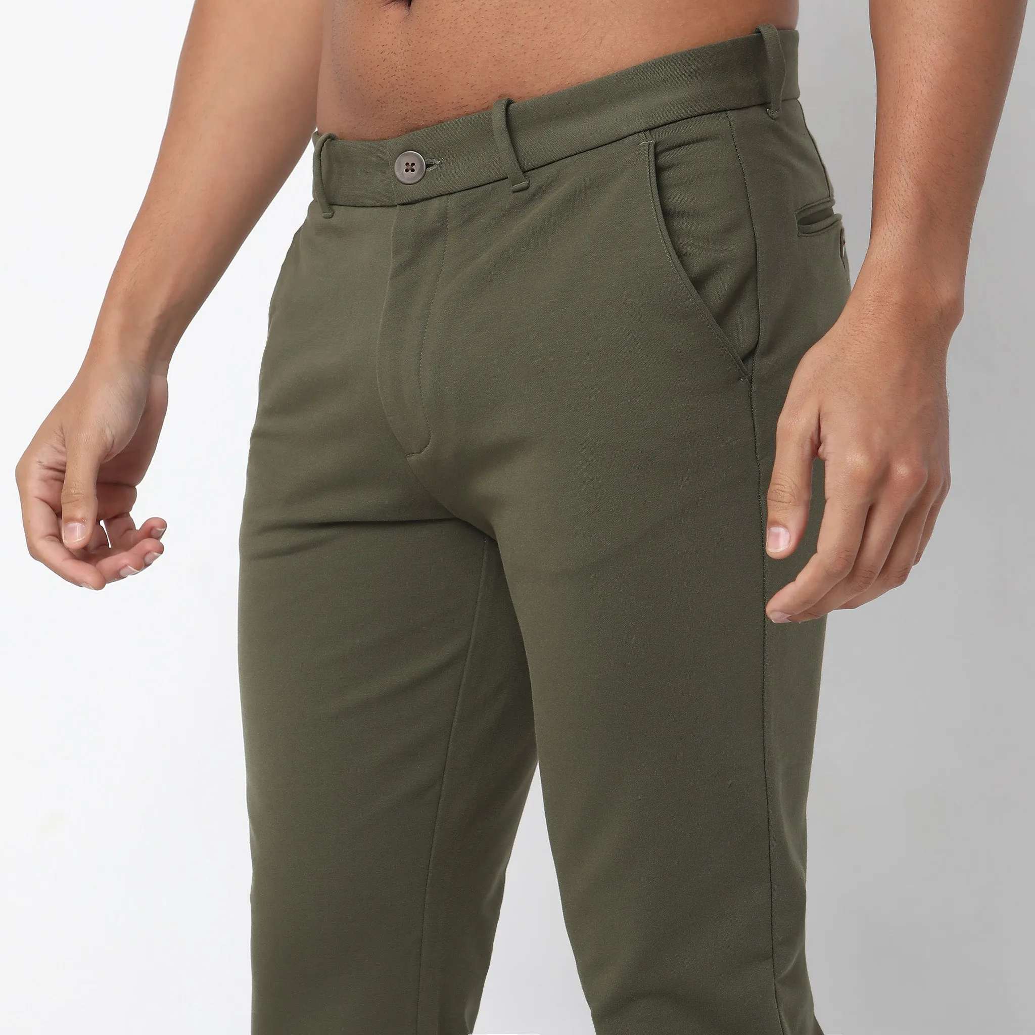 Knit Crop Chinos™  - Ulitimate Comfort - 4 Way Flexibility by E-Fast® Stretch