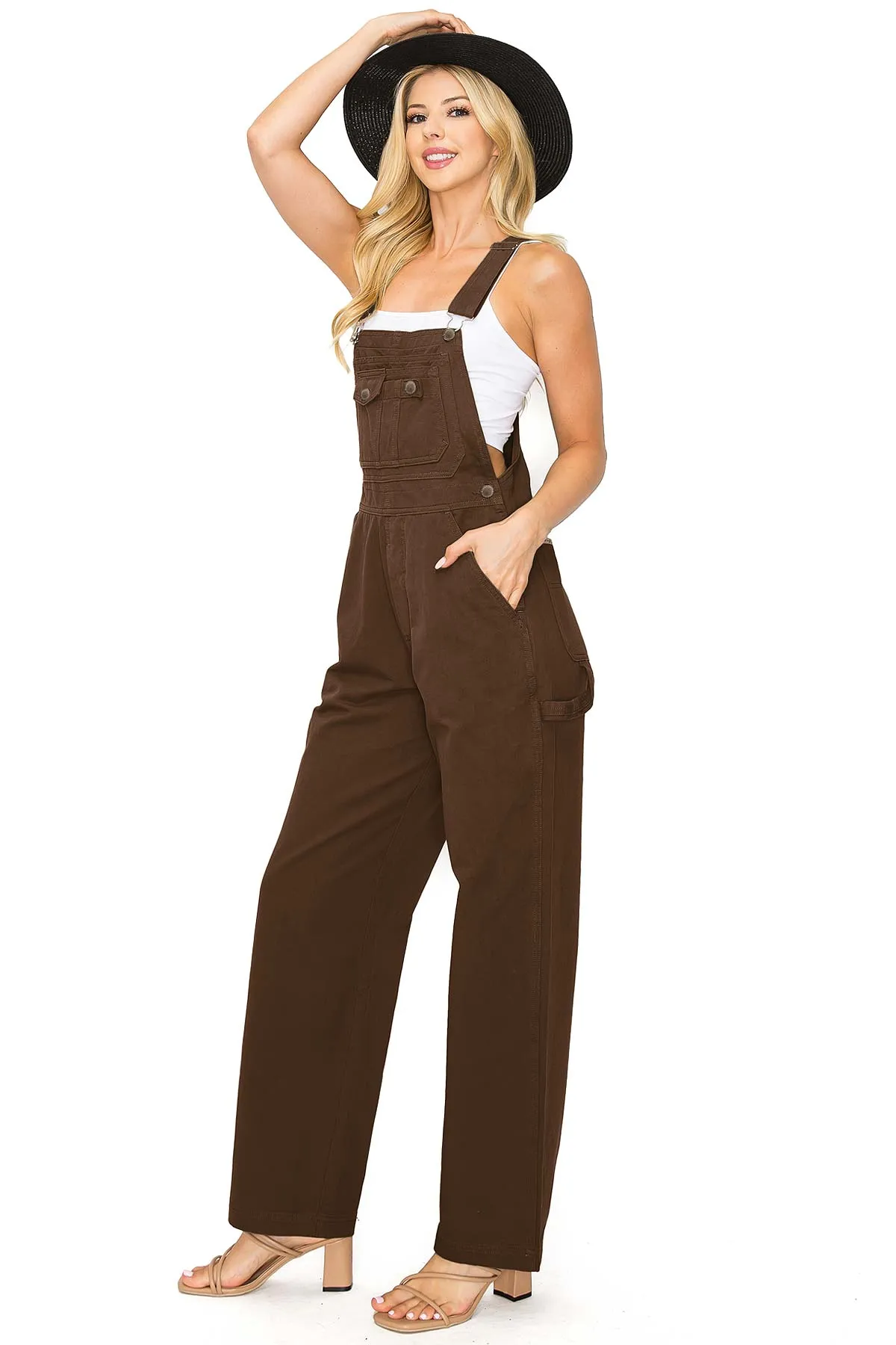 Lana Roux 90s Retro Chino Twill Overalls