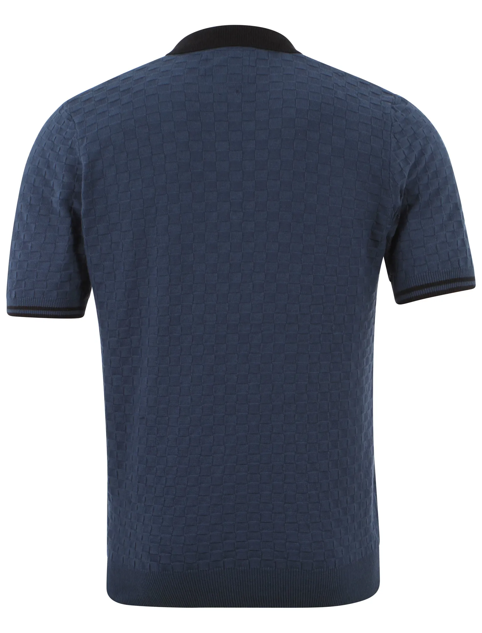 Le Shark Franky blue knitted polo