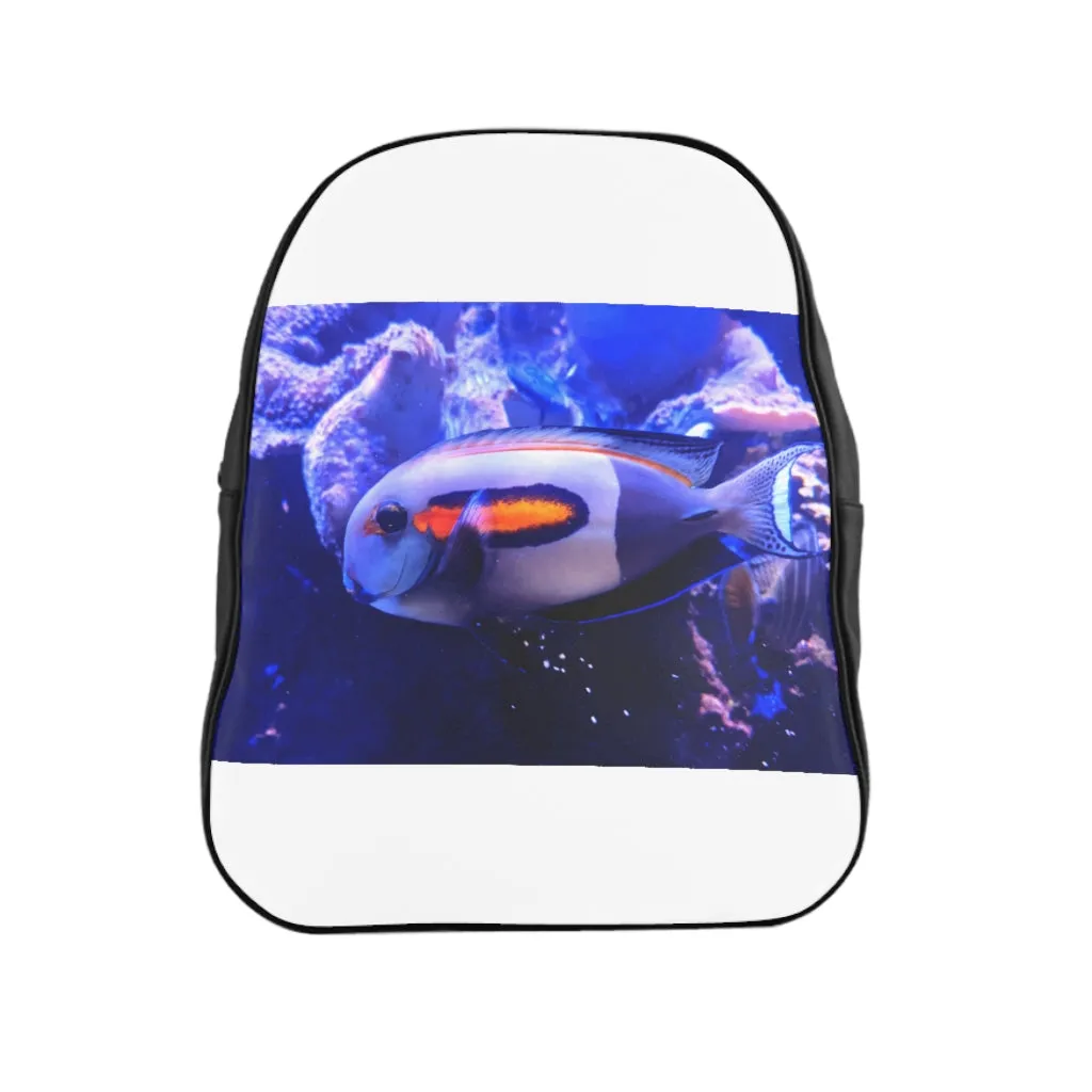 Light White Fish School Backpack