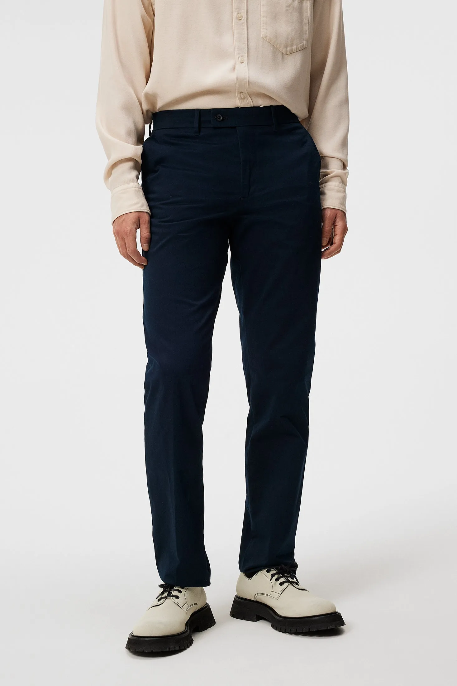 Lois Cloud Satin Pants / JL Navy