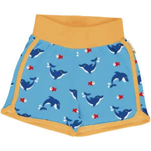 Maxomorra Dolphin Organic Cotton Jersey Runner Shorts