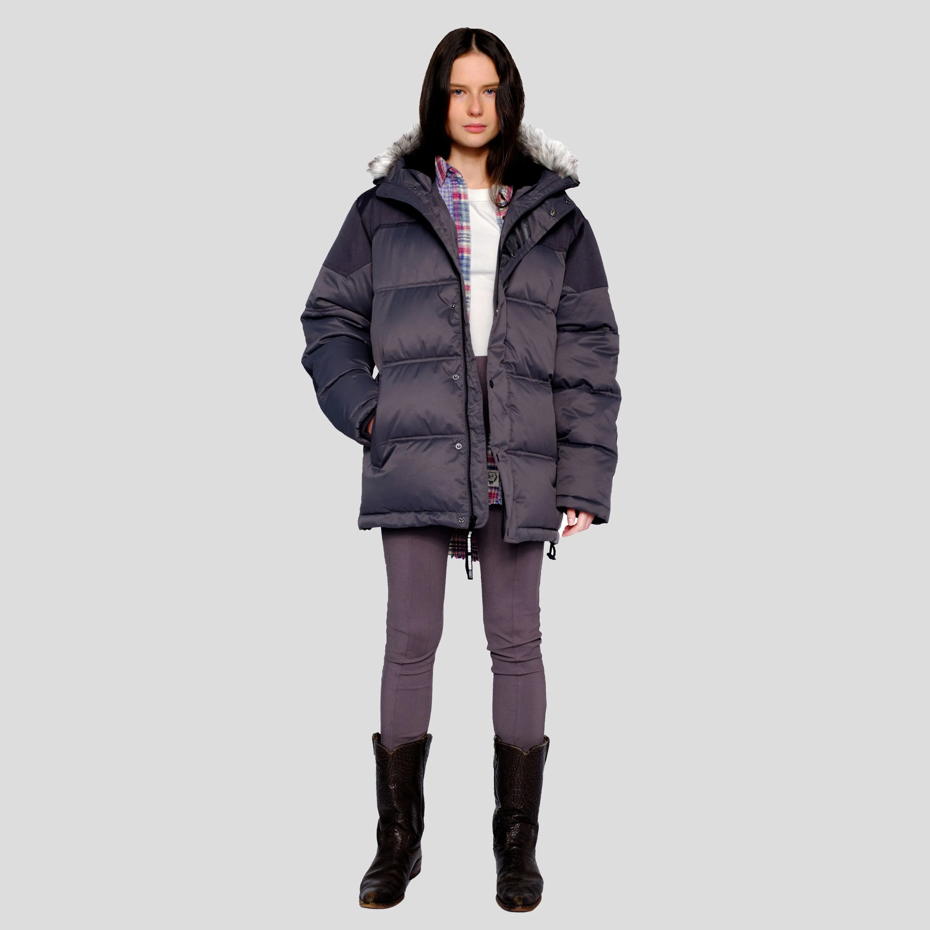 Members Only Women's Heavy Snorkel Oversized Jacket