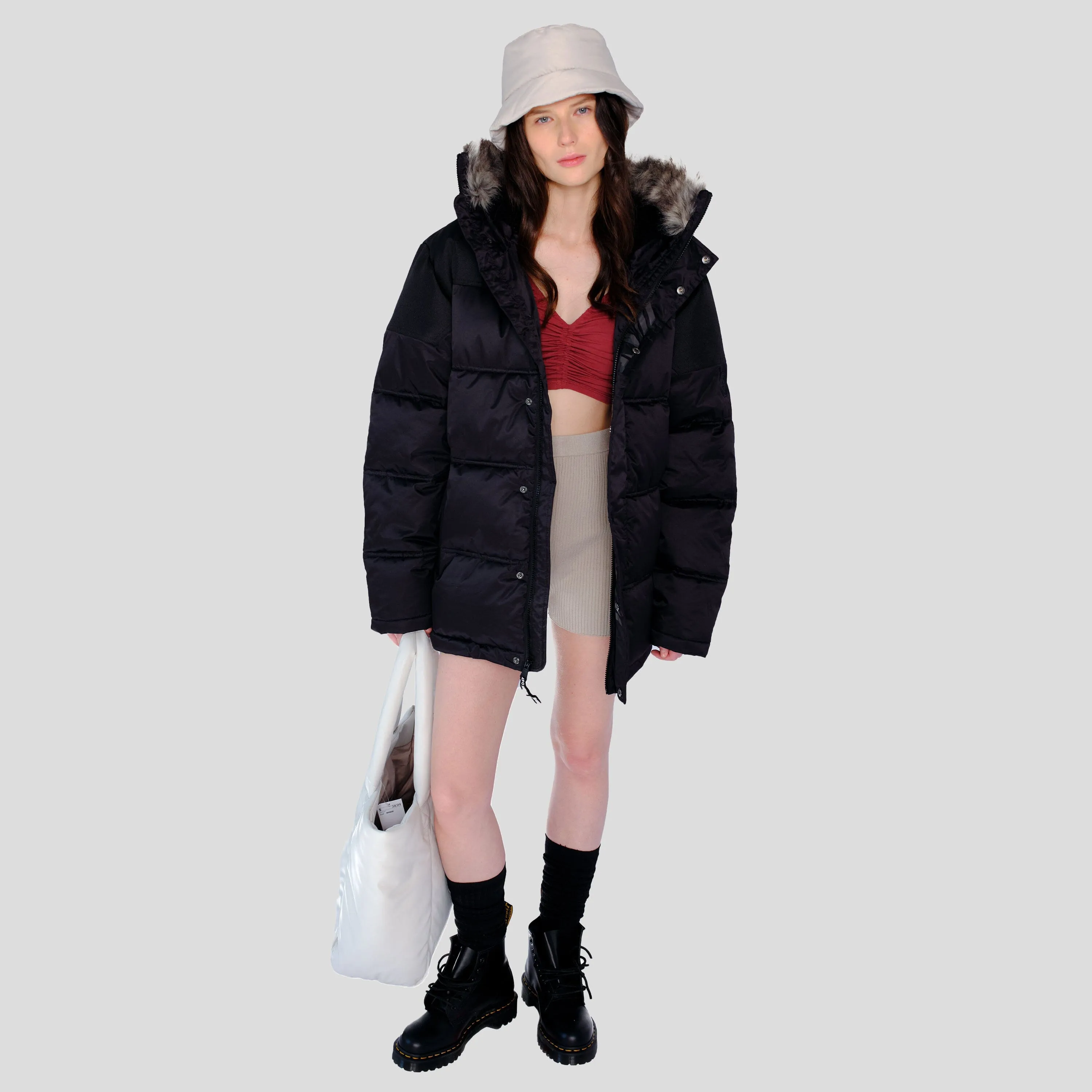 Members Only Women's Heavy Snorkel Oversized Jacket