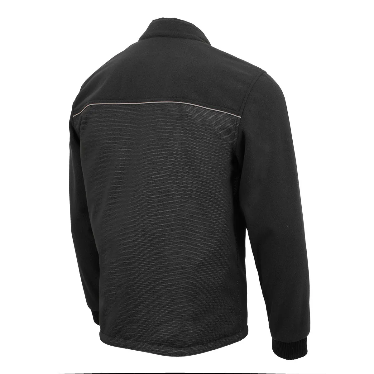 Milwaukee Leather MPM1780 Men's Black Textile and Fleece Combo Jacket