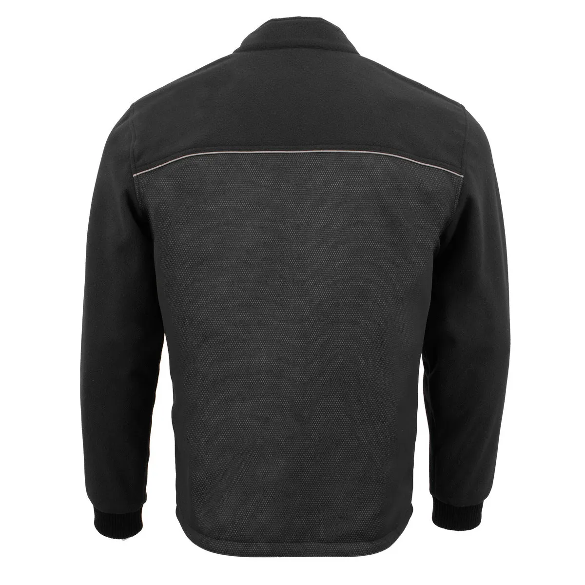 Milwaukee Leather MPM1780 Men's Black Textile and Fleece Combo Jacket