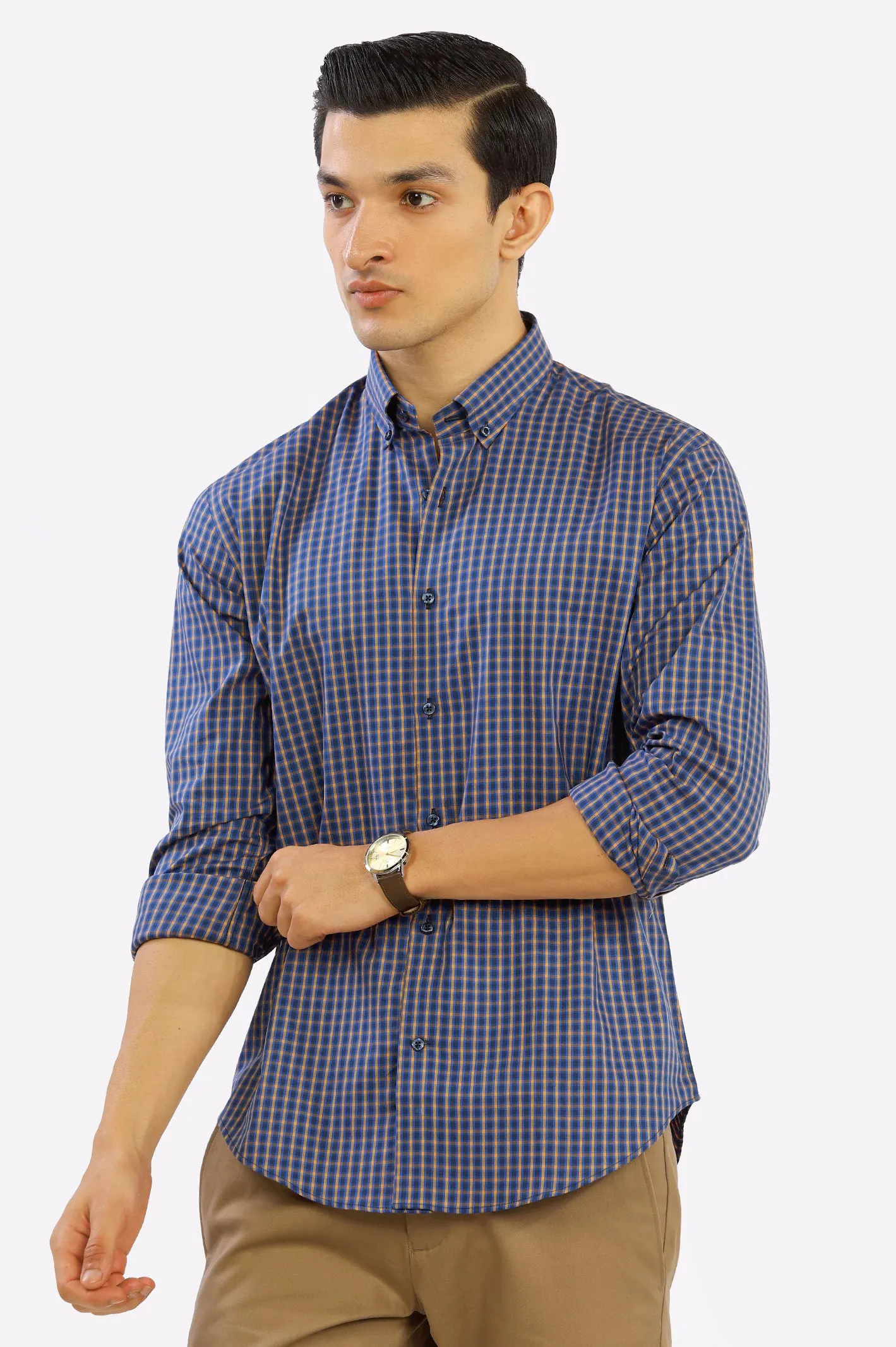 Multicolor Tartan Plaid Casual Milano Shirt