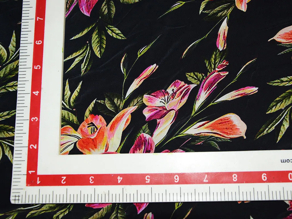 Multicolour Floral Georgette Fabric