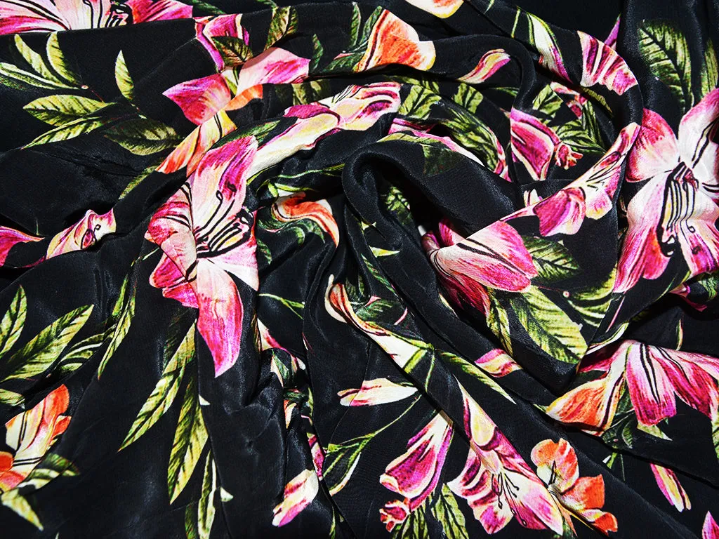 Multicolour Floral Georgette Fabric