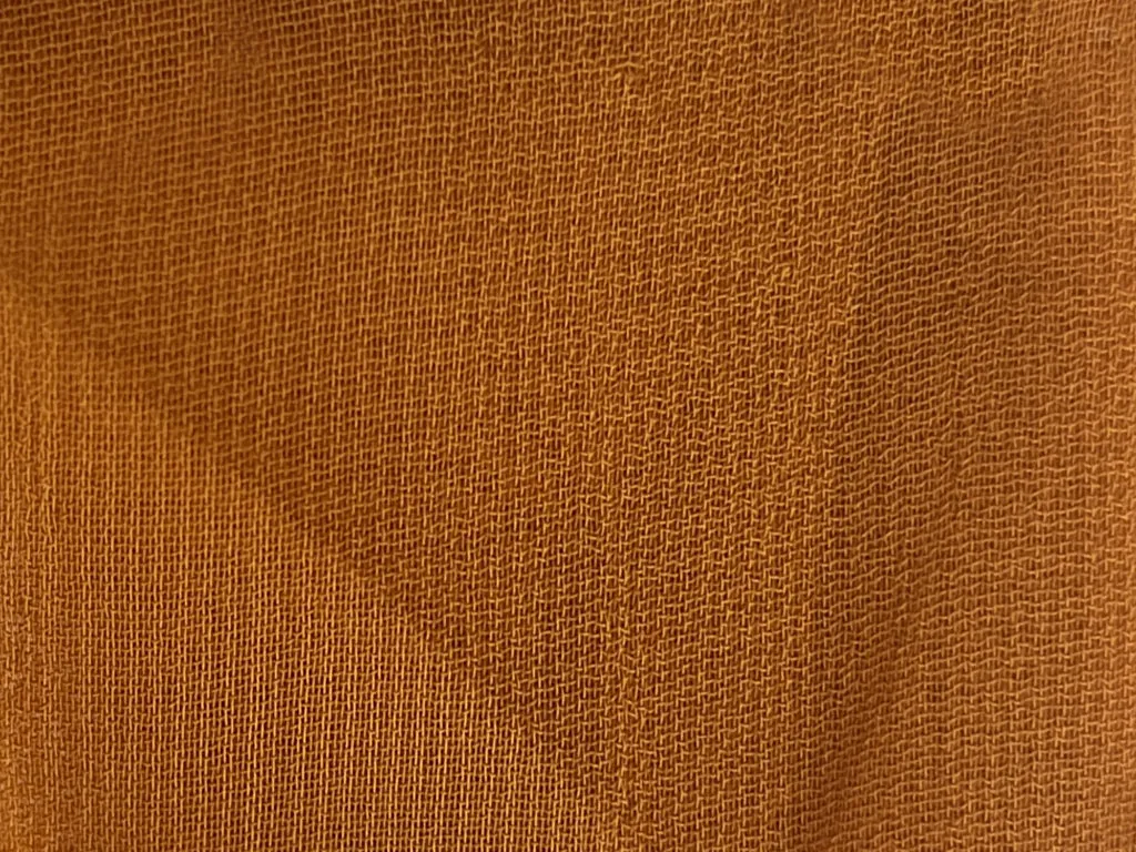 Ochre Yellow Plain 60 Grams Georgette Fabric (Wholesale)