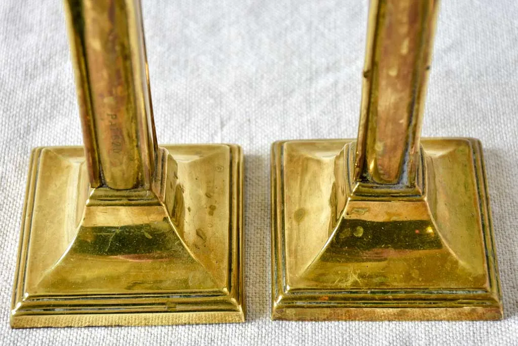 Pair of late 19th Century brass candlesticks 8¼"