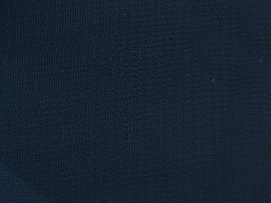 Peacock Blue Plain 60 Grams Georgette Fabric (Wholesale)