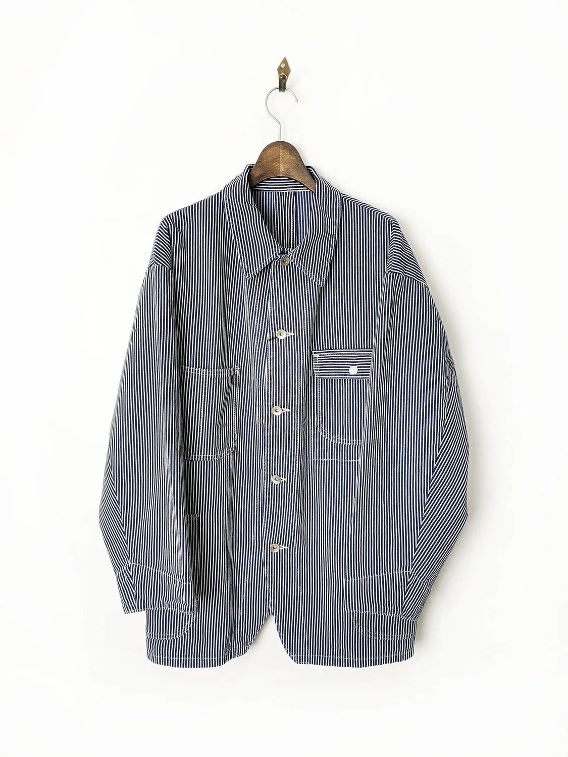 Porter Classic STEINBECK HICKORY STRIPE COVERALLS