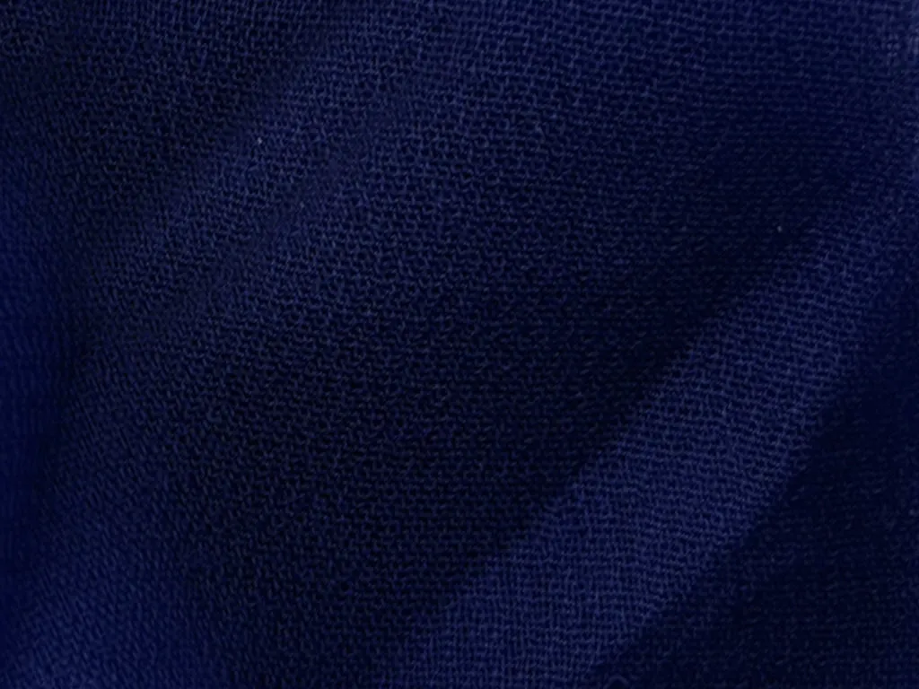 Precut of 2.5 Meter Berry Blue Plain 60 Grams Georgette Fabric