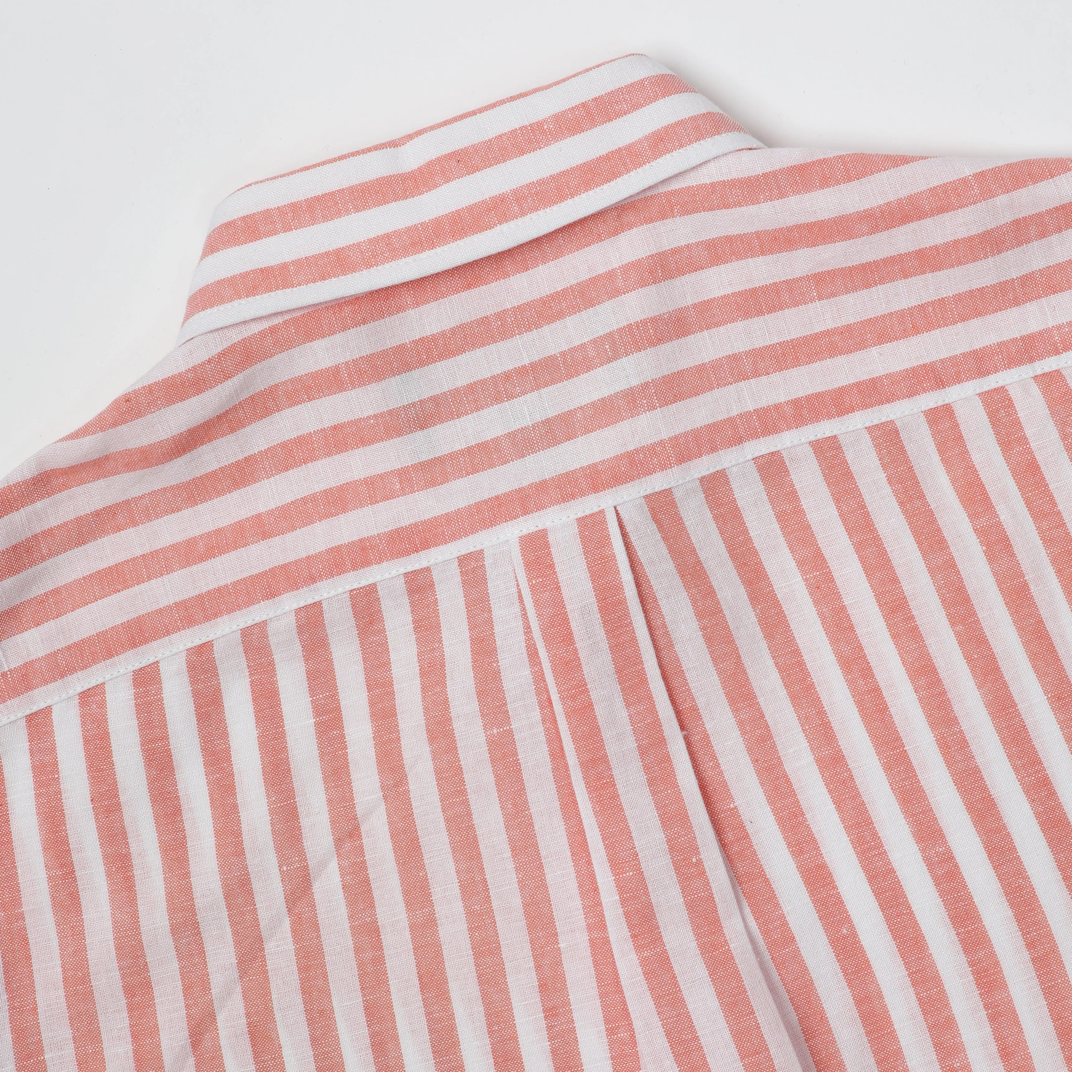 Relaxed Fit Coral Even Stripe Shirt