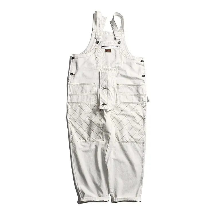 Safari Style Multi-pocket Baggy Bib Trousers Work Cargo Pants