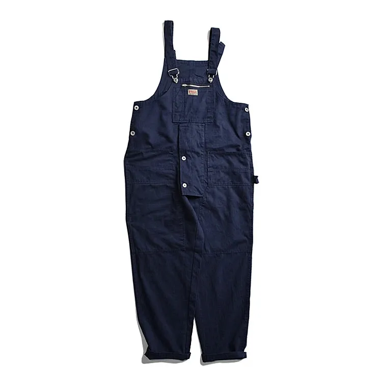 Safari Style Multi-pocket Baggy Bib Trousers Work Cargo Pants