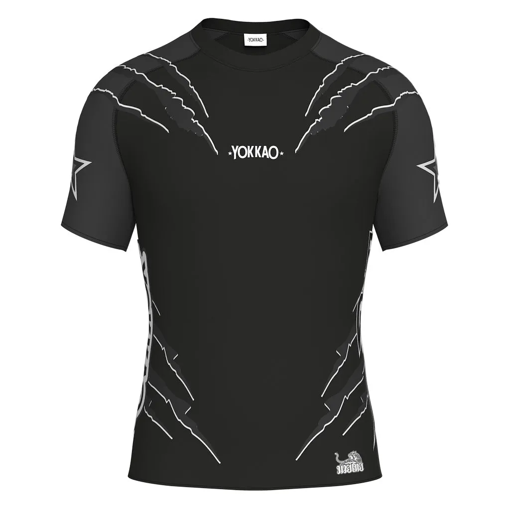 Scratch Compression Rashguard Short Sleeve Shirts