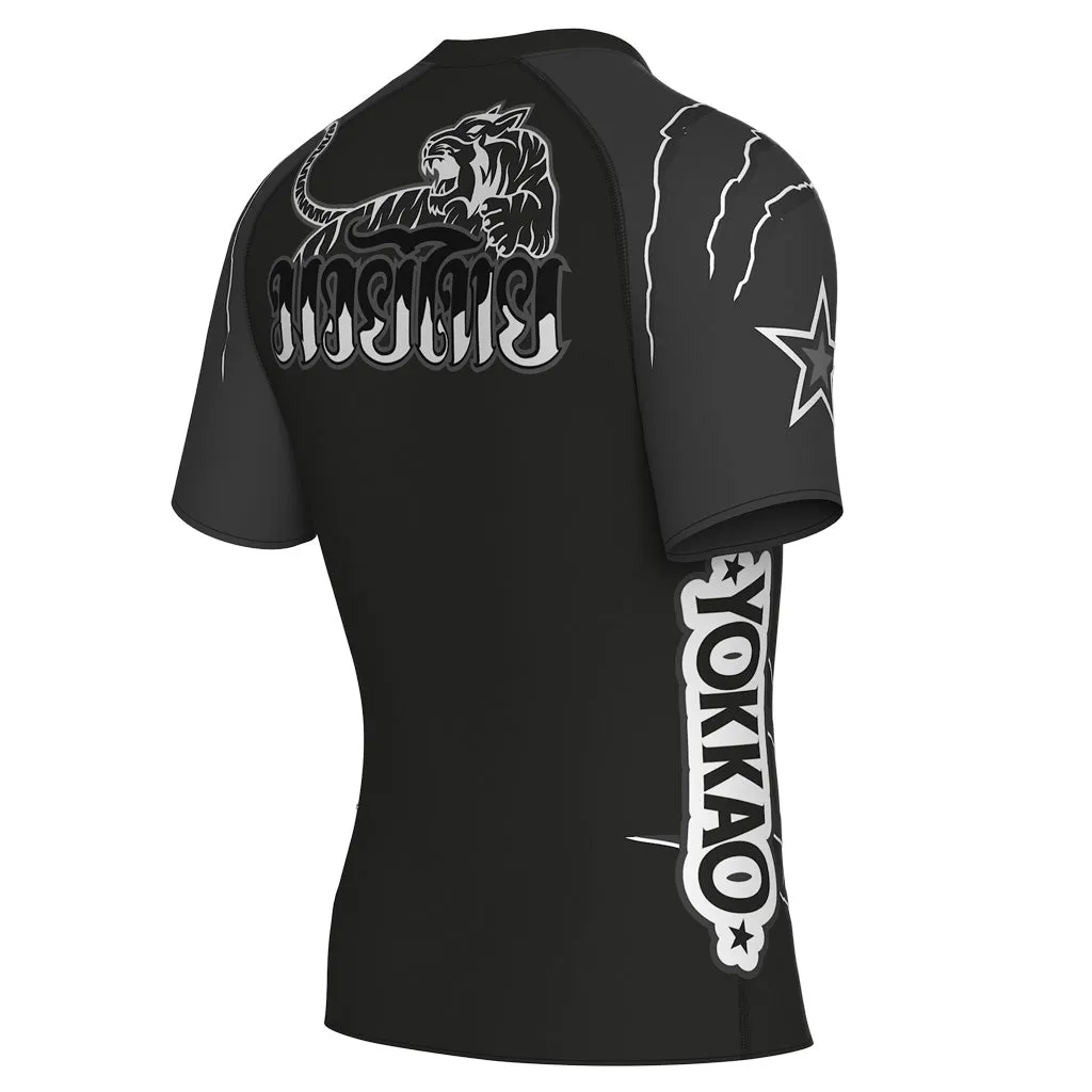 Scratch Compression Rashguard Short Sleeve Shirts