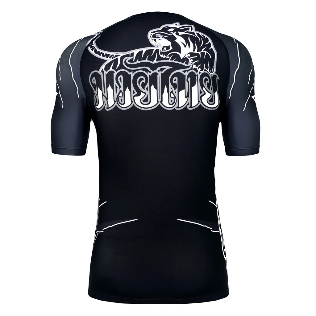 Scratch Compression Rashguard Short Sleeve Shirts